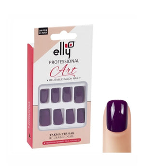 ELLY REUSABLE NAIL DARK MAUVE