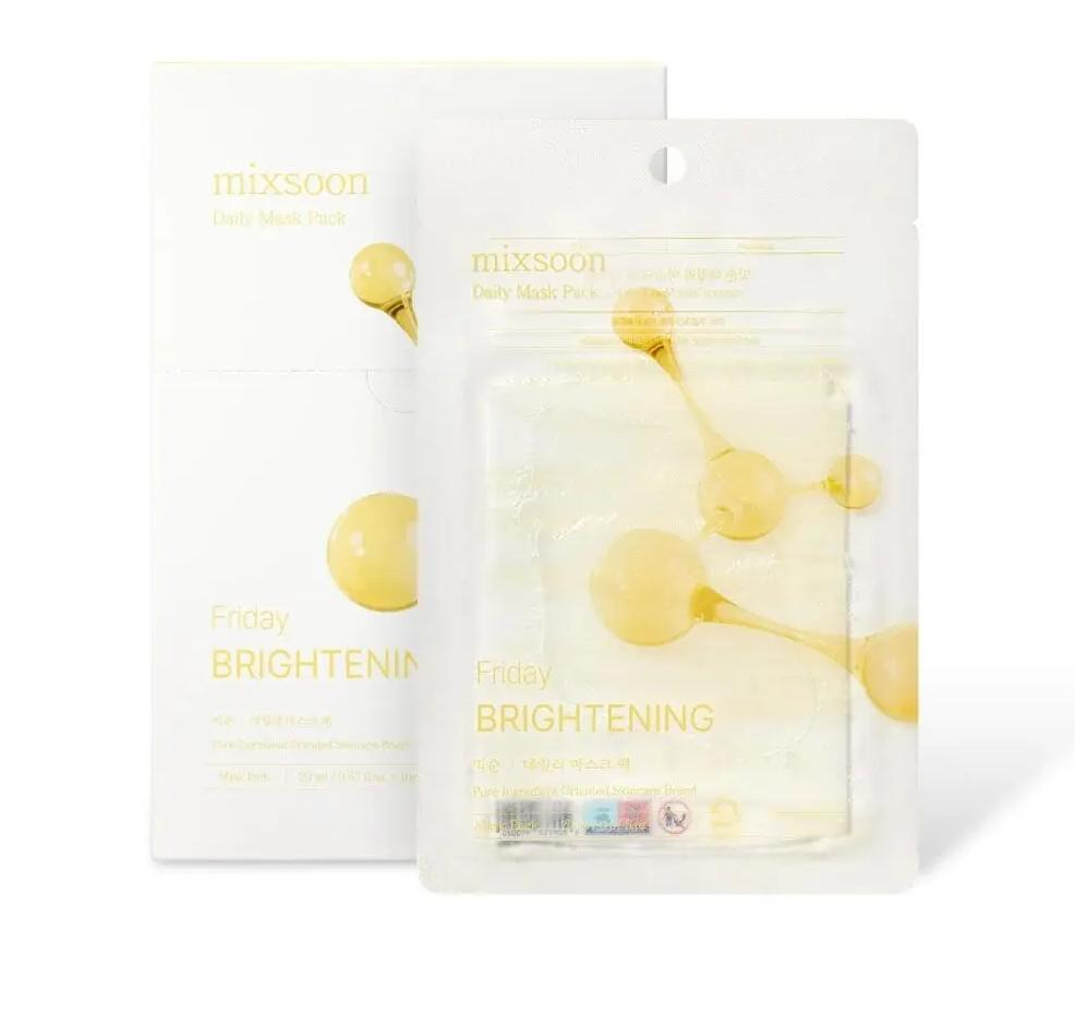 MIXSOON DAILY MASK PACK + NIACINAMIDE FRIDAY BRIGHTENING