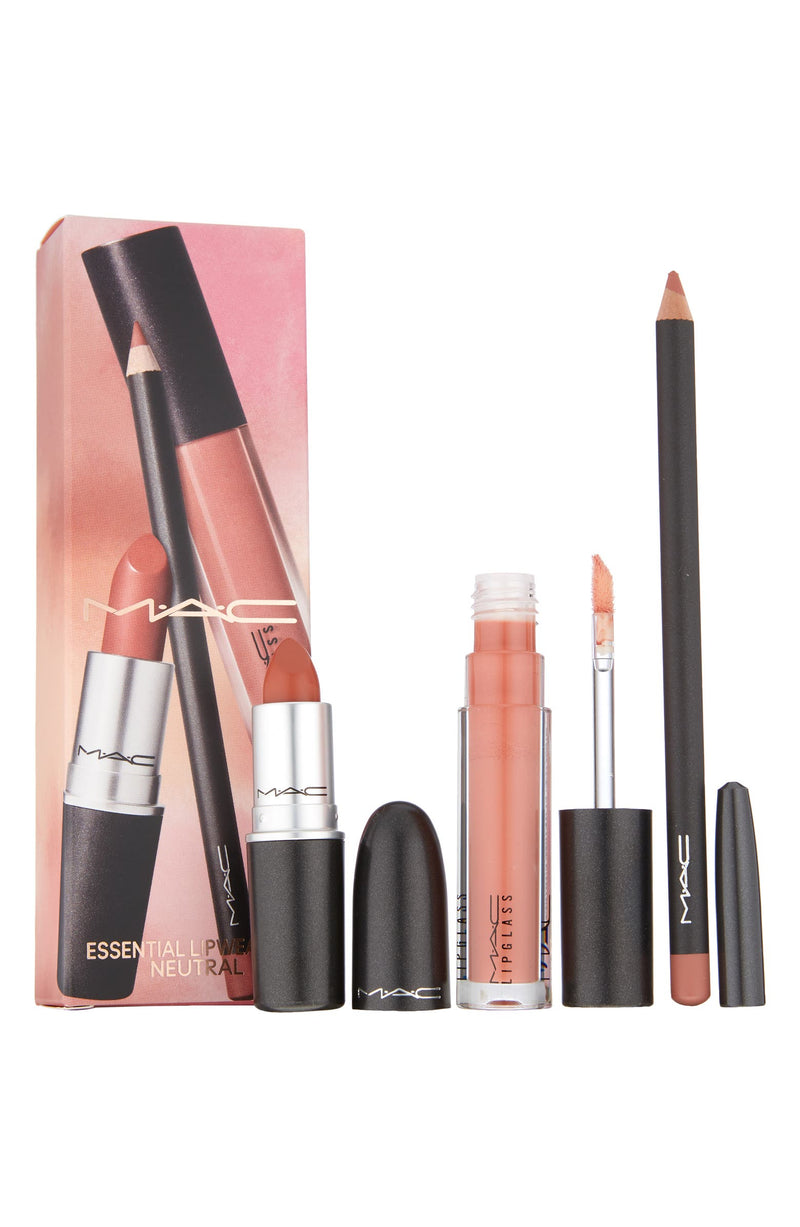 mac essential lip wear kit neutral