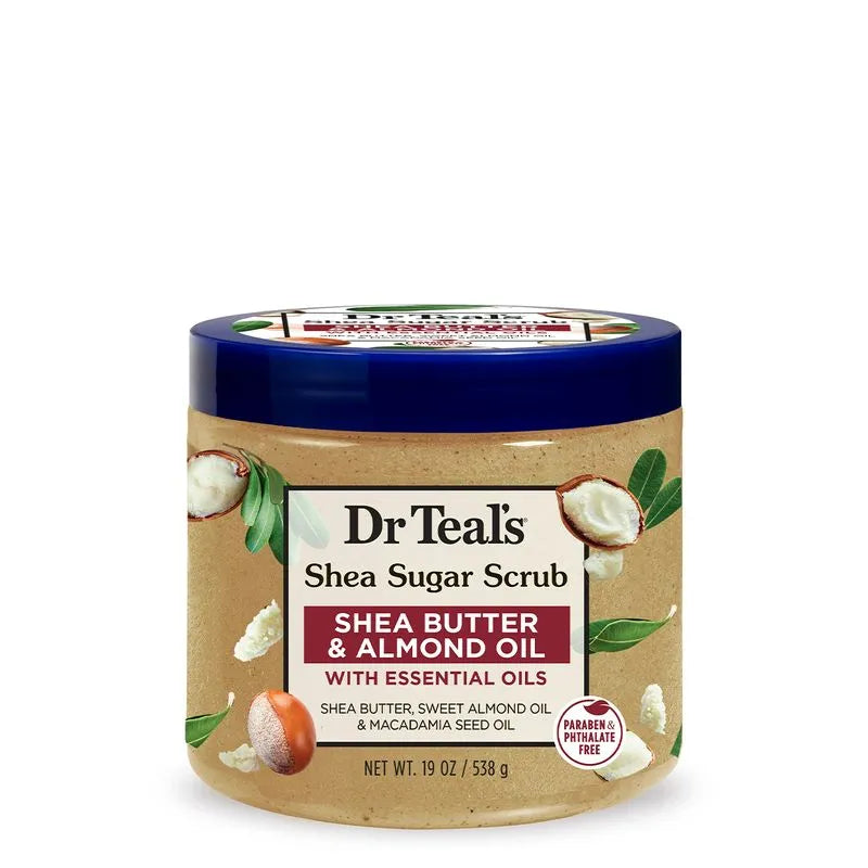 DR TEALS SHEA SUGAR SCRUB SHEA BUTTER & ALMOND OIL