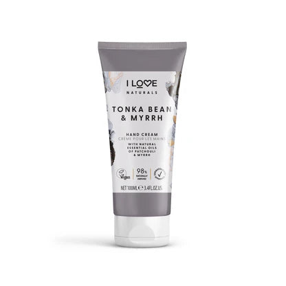 I LOVE NATURALS TONKA BEAN & MYRRH HAND CREAM 100ML
