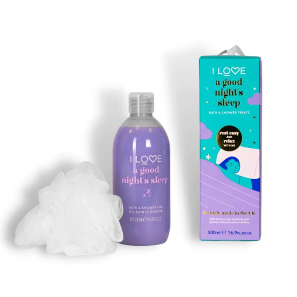 I LOVE A GOOD NIGHT'S SLEEP BATH & SHOWER TREATS KIT