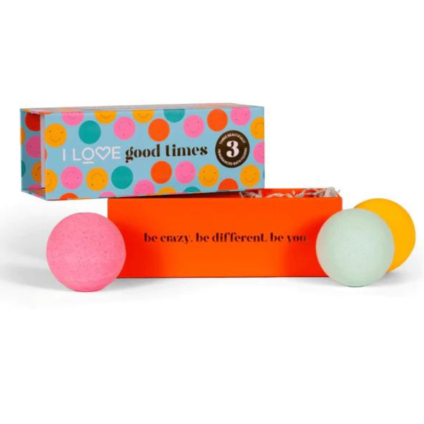 I LOVE GOOD TIMES 3 BATH FIZZERS