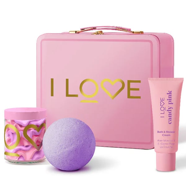 I LOVE PAMPER PARTIES KIT BODY SOUFFLE BATH & SHOWER GEL & BATH FIZZER