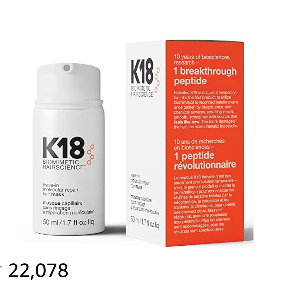 k18 leave in molecluar repaire hair mask