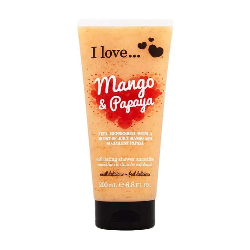 I LOVE MANGO & PAPAYA EXFOLIATING SHOWER SMOOTHIE 200ML