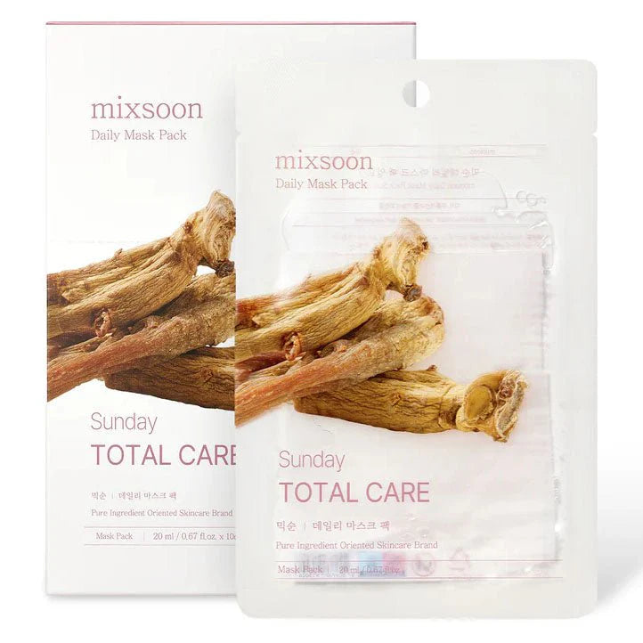 MIXSOON DAILY MASK PACK + PANAX GINSENG SUNDAY TOTAL CARE