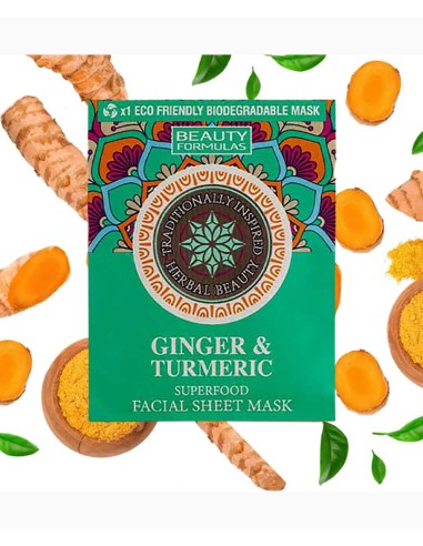 BEAUTY FORMULAS GINGER& TURMEIC MASK
