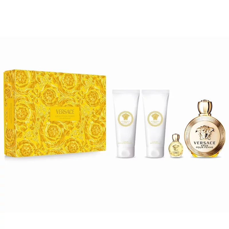 VERSACE EROS P\FEMME SET EDP100+BG100+BSG100+EDT5