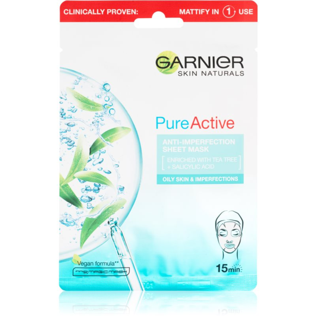 GARNIER PURE ACTIVE SHEET MASK