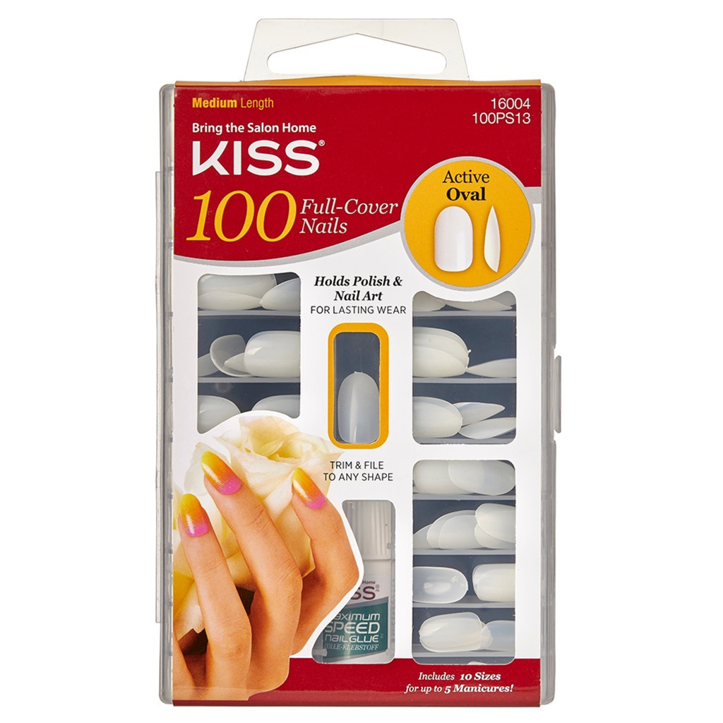 KISS 100 FULL COVER NAILS SHORT 100PS13