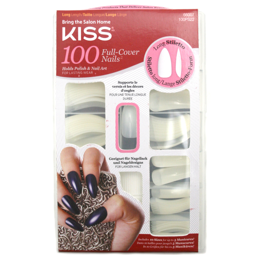 KISS 100 FULL COVER NAILS SHORT 100PS22